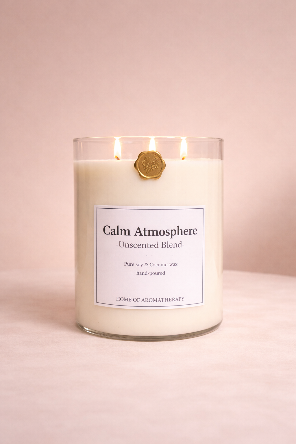 XXL Calm Atmosphere Unscented Candle, 5000 gr