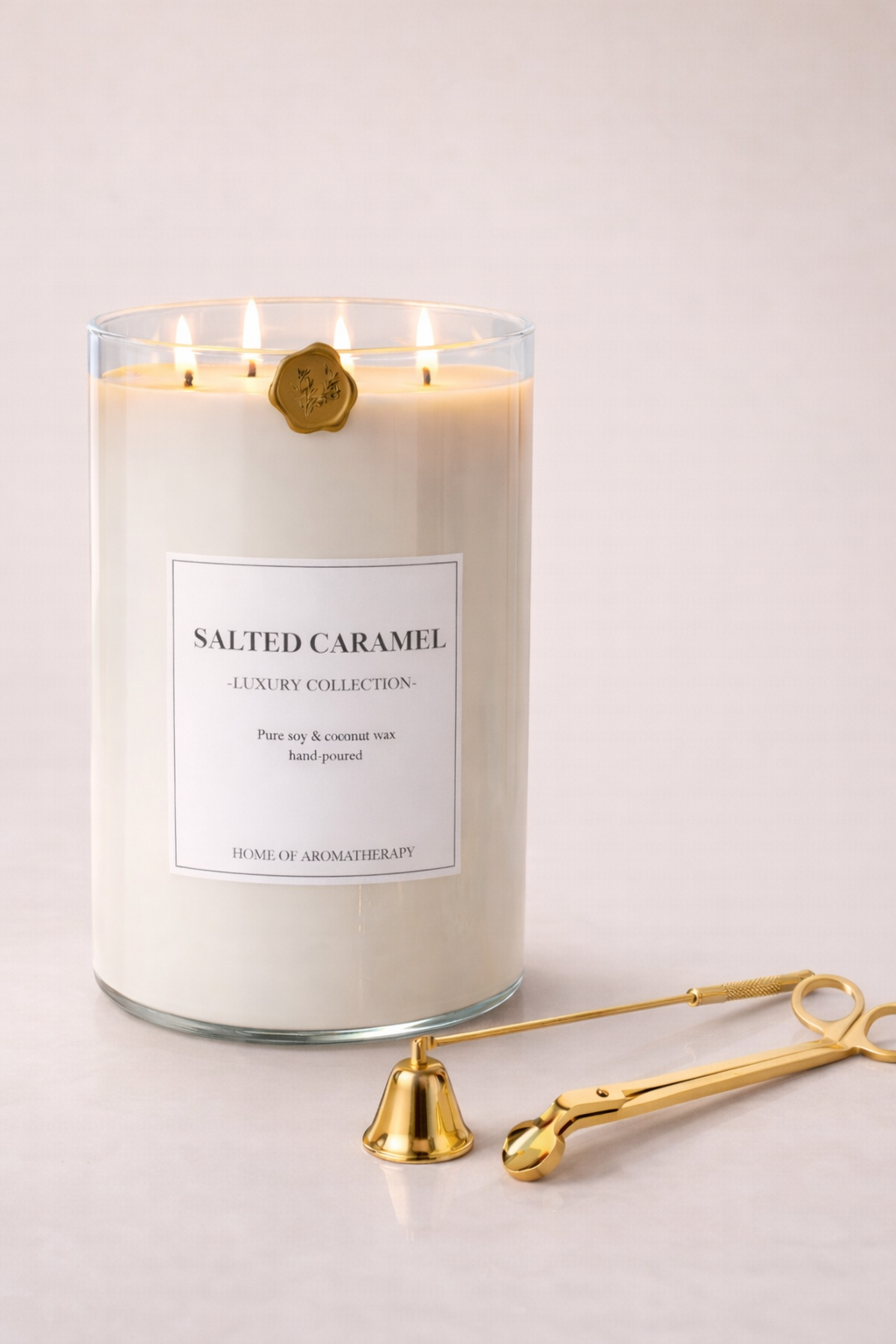 XXL Salted Caramel Scented Candle, 5000 gr