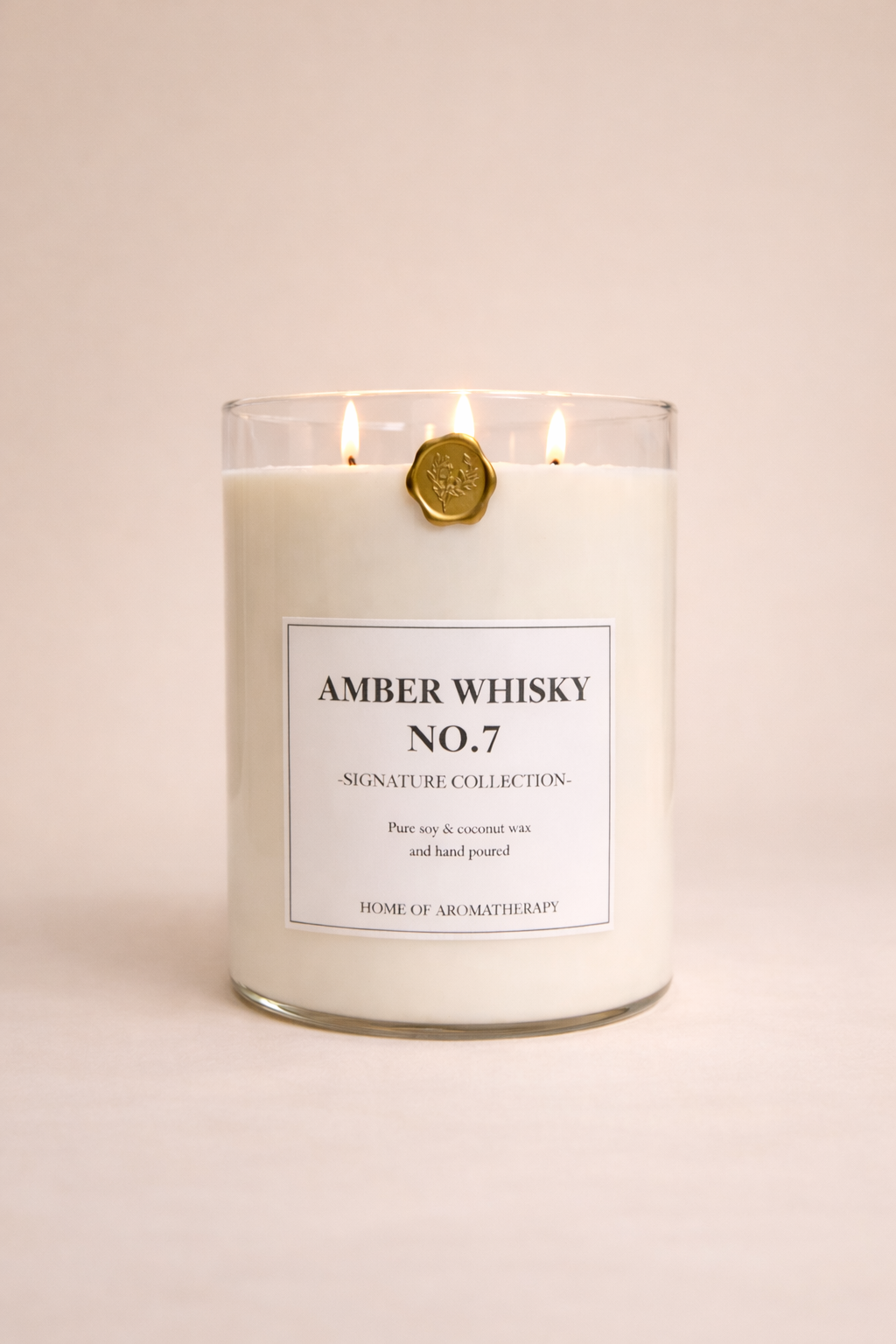 XL Amber Whisky No. 7 Scented Candle, 2500 gr