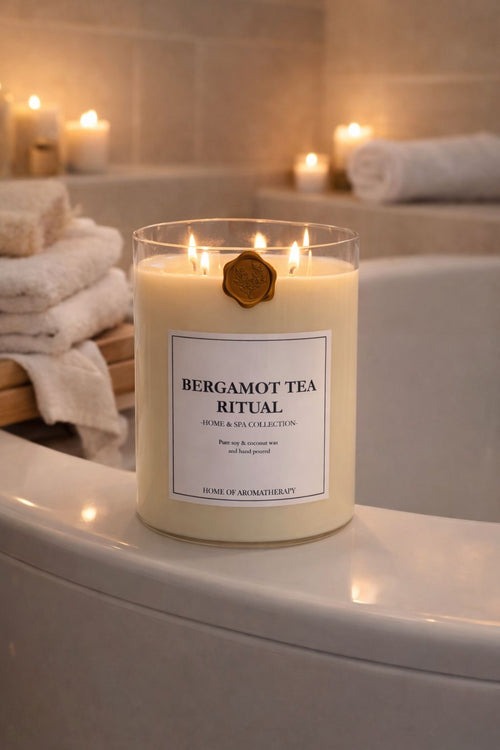XL Bergamot Tea Ritual Scented Candle, 2500 gr