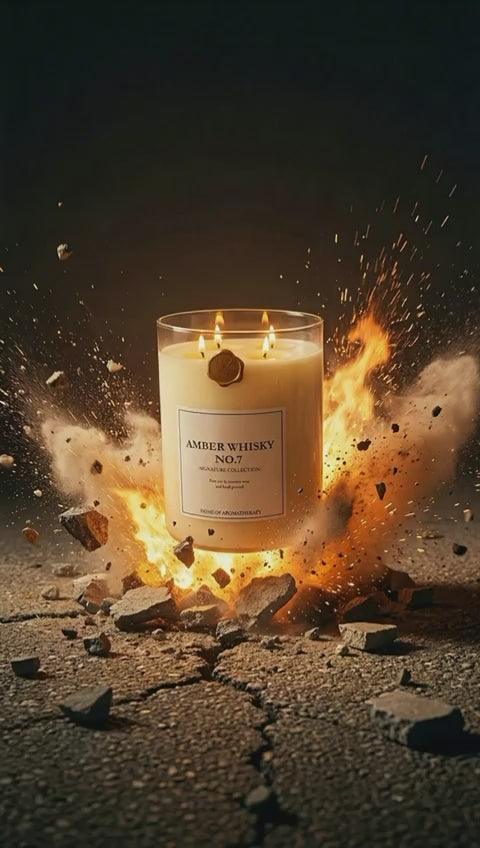 XL Amber Whisky No. 7 Scented Candle, 2500 gr